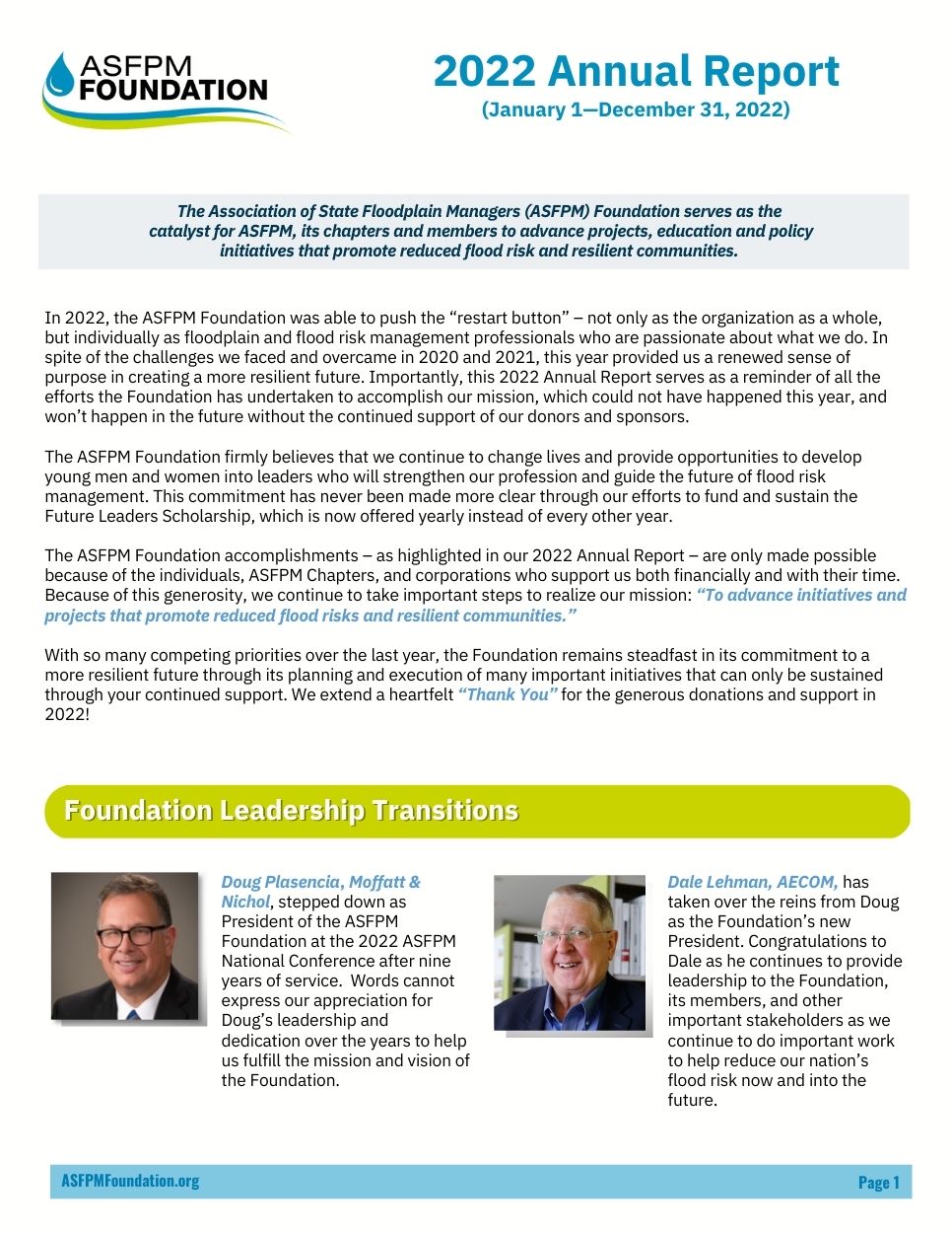 2022 ASFPM Foundation Annual Report